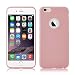 Produktbild iPhone 6 / 6s Silikonhülle | JAMMYLIZARD Ultra Slim Handyschale 0.8mm Skin Case Hülle [Jelly Back Cover] Schutzhülle aus mattem TPU-Silikon, Rosa Pink