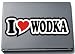 Produktbild I Love Heart Aufkleber Decal Sticker Laptopskin 210 mm I LOVE WODKA