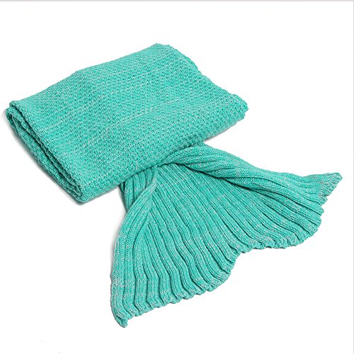 Meerjungfrau Decke, Amyhomie Handgemachte häkeln meerjungfrau flosse decke für Erwachsene, Mermaid Blanket alle Jahreszeiten Schlafsack - 4