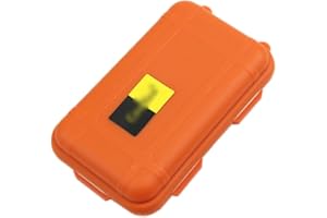 DECK INN Outdoor Plastic Waterproof Airtight Survival Case Container Storage Carry Box Outdoor Survival Storage Box Airtight Case Carry Box for Outdoor Activities Travel Home Use- ORANGE