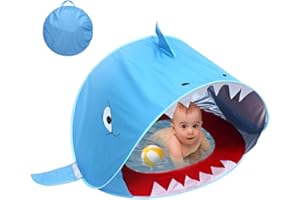 Baby Beach Tent with Pool, TGKYK 120 * 83 * 70CM Baby Tent Pop-Up, Portable Kids Sun Shade Tent, UV Protection Baby Sun Shelter for Home, Garden, Beach, Camping