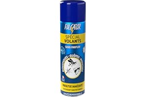 FULGATOR - Insecticide SPÉCIAL VOLANTS - Action rapide et puissante contre les insectes volants : mouches, guêpes, moustiques, moustiques tigres - Sans odeur ni retombées - Fabriqué en France - 500mL