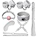 Produktbild Sayla Sexy Spielzeug für Damen 8 Stücke SM Bondage Set Erwachsene Kit Handschellen Ball Peitsche Kragen Fetisch Sex Toys