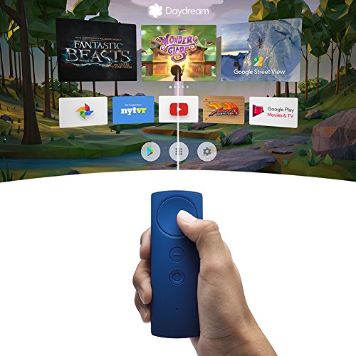 DESTEK V4 Daydream View, 103Â° FOV, HD Occhiali di realtlÃ  virtuale Occhio protetto Visore con il telecomando per i telefoni cellulari Daydream come Google Pixel/2/XL, Samsung Galaxy s8/plus, etc