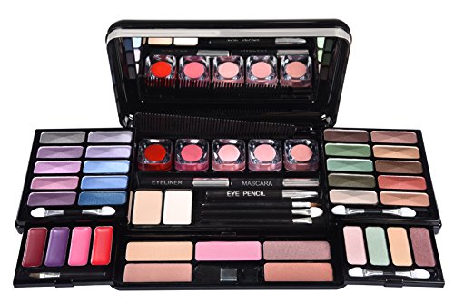 Make Up Palette Set Travel Case Cosmetic Kit Beauty Organizer BriConti 53 Piece