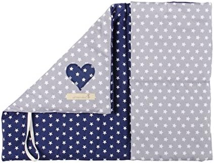 Lottas Lable 1800 Silos Travel Changing Mat – Changing To Go – Star Design Grey/Dark Blue