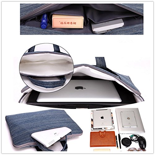 MojiDecor 15- 15,6 Zoll Wasserdichte Laptoptasche Laptophülle wasserdichte Notebooktasche stilvolle Aktentasche für MacBook Pro/ Air/ Acer/ Asus/ Dell/ Fujitsu/ Lenovo/ HP/ Samsung - 7