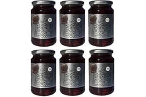 HELLENIKOS 6 Gläser BIO Kalamata aus Griechenland ohne Kern je 370g (180g Abtropfgewicht) schwarze Oliven Iliada organic olives 6er Spar Set + 10ml Olivenöl zum Test