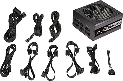 Corsair RM650x - Fuente de alimentaci  n  Totalmente Modular  80 Plus Gold  650 W  EU  Negro