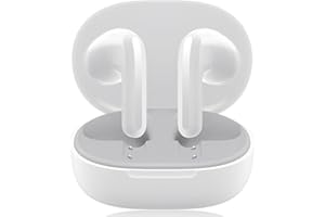 WEDETIAN Xiaomi Redmi Buds 4 Lite Auricolare Bluetooth 5.3, Cuffie Bluetooth Wireless Cuffie Senza Fili Fino a 20 Ore di Batteria, Cancellazione Rumori AI, IP54 impermeabile (Bianco)