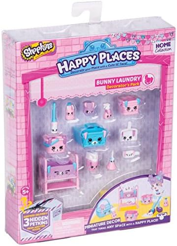 Shopkins Happy Places Decorator Pack Series 1 &amp; 2 - NEW 2017 - BUNNY LAUNDRY 5Yrs+