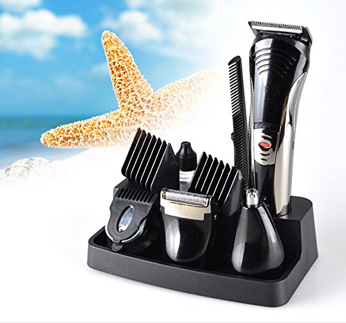 Risingmed 7 in 1 Rechargeable Grooming Kit Professional Hair Clipper, Cordless Haircut Kit For Barbers and Home