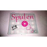 Aufbewahrungsbox für 25 Garnspulen/Untergarn-Spulen Neu