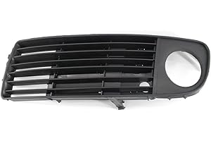 SZSS-CAR Lado conductor/izquierdo Rejilla de ventilación de parachoques delantero, izquierdo y derecho inferior antiniebla, cubierta de luces antiniebla.Compatible con Audi A6 C5 1998~1999 2000 2001 2002