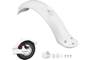 SUNJULY Parafango posteriore per scooter elettronico Xiaomi M365, montaggio ultra semplice, accessorio di ricambio con gancio, bianco