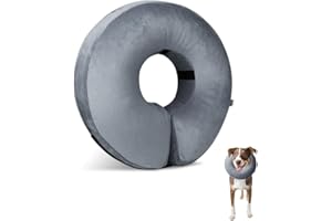 YZROHYI Collare Protettivo Gonfiabile per Cani e Gatti, Ciambella Regolabile Collare, Recupero Graffi, Ortopedico Post Intervento Cane