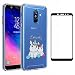 Produktbild Laixin TPU Hülle für Samsung Galaxy A6 2018 Handyhülle Transparent Silikon Hülle Case Cover Durchsichtig Antikratz Schutzhülle + Free [Gehärtetes Glas Displayschutzfolie], Paar Einhorn