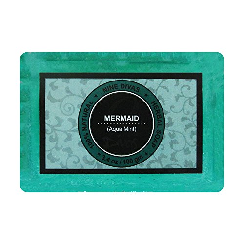 Nine Divas Mermaid Peppermint Herbal Soap 100 gms (Pack of 2) RS.190 (62.00% Off) - Amazon