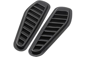 JTNDSHDP Évents de Capot de Voiture Décorative pour BMW 3 Series(4 Door) E46 1998-2005,Garniture D'aile D'aération de Capot Entrées d'air Modifié Couverture Accessoires Voiture,A-Black