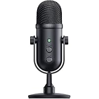 Razer Seiren V2 Pro - Professional-Grade USB Microphone for Streamers (Dynamic Microphone, High Pass Filter, Mic Monitoring, 