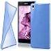Produktbild moex Sony Xperia Z1 | Hülle Silikon Transparent Blau Clear Back-Cover TPU Schutzhülle Dünn Handyhülle für Sony Xperia Z1 Case Ultra-Slim Silikonhülle Rückseite