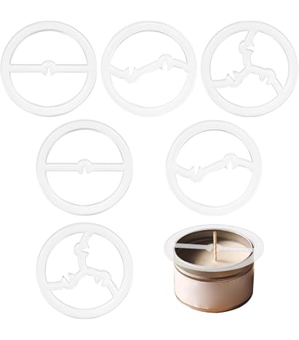 BENECREAT 16 Pcs Outils Centrage Mèche Bougie 4 Styles - Support Stabilisateur Bois Fabrication Bougies