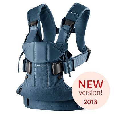 Baby Bjorn Porte-bébé One Bleu denim Bleu nuit Cotton mix Modèle 2018 BABYBJORN