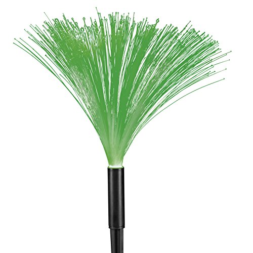 Solar-LED-Leuchtkette Fontäne mit 4 Einstellungen: Flackern, Blinken, permanentes Licht, Aus (Fiber Fieberglas Glasfaser-Lampe Fiber-Leuchte) - 2