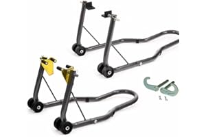 XTRON BIKEWEAR New Front And Rear Motorcycle/Bike Paddock Stand/Stands Combo/Pair