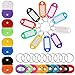 Price comparison product image 18 PCS Key Cap Covers10 PCS Key Tags with Split Rings Label Window and 10 PCS Steel Key Rings