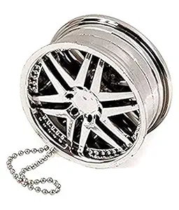 Jannat car Accessories Alloy Wheel Silver Style Hanging Car Air Freshener Rose Gel Perfume for-All Car