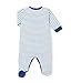 Petit Bateau Baby-Boys Bulgario Striped Footies, Blue (Ecume/Major), 18-24 Months (Manufacturer Size:18M)