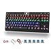 Price comparison product image E Element Z-77 Multicolor Backlit Waterproof and Dustproof 87 Keys Mechanical Gaming Keyboard with Blue Switches - Replaceable Switches - Black