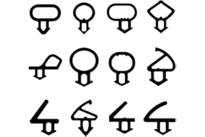 GB DIY STORE uPVC Window & Door Gasket Seal Double Glazing Bubble Rubber Repair Draught Seal Black Sample Pack (100mm of Each Size)