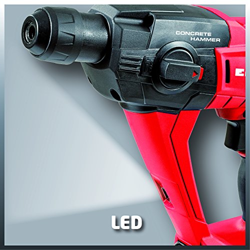 Einhell Akku Bohrhammer TE-HD 18 Li Solo Power X-Change (Lithium Ionen, 18 V, 1,2 J, Bohrleistung in Beton 12 mm, SDS-plus-Aufnahme, LED-Licht, ohne Akku und Ladergerät) - 7
