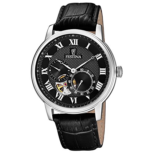 Festina Unisex Erwachsene Digital Automatik Uhr mit Leder Armband F6858/3