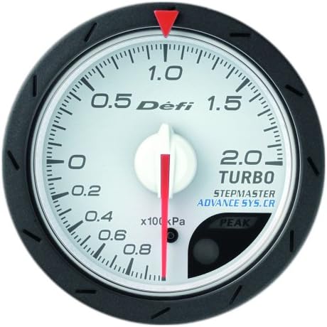 Defi DF07801 Advance CR Bar Boost Gauge, White, 52mm