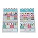 Produktbild Pinzhi 2 Sätze niedlichen Kinder DIY Zeitplan Tagebuch Kalender Notizbücher Postkarten Dekor Aufkleber