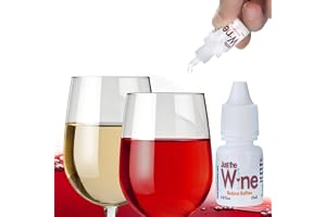 Just the Wine Sulfite Remover Drops (1-Bottles) Just 3 Drops in a Glass! Made in USA, White