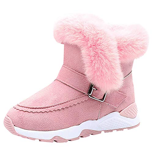 Longra® Winter Autumn Children Snow Boots,Kids Baby Boys Girls Faux Fur Flock Bootie Warm Snow Shoes Boots for 3-12Years