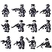 Produktbild 15000P 12St. Mini Figuren Set SWAT Team mit Militärwaffen Armee Soldaten Minifiguren Satz Bausteine für Kinder