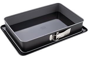 Dr. Oetker 1122 prostokątna tortownica z emaliowanym dnem 38 x 25 cm z dnem, prostokątna blacha na ciasto, do dużych ciast z blachy, seria Back-Idee kreatywna, ilość: 1 sztuka