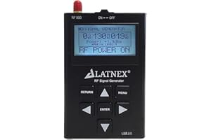 LATNEX RF Explorer Signal Generator. Handheld CW Signal Generator with Tracking Frequency Functionality (24MHz - 6000MHz with EVA Case)