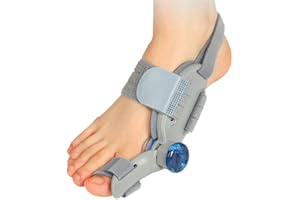 aiworth Hallux Valgus Correction for Men Women - 180° Adjustable Button Orthopaedic Toe Straightening Hallux Bandage - Pain Free Bunion Splint Big Toe Bunion Relief for Left Right Foot