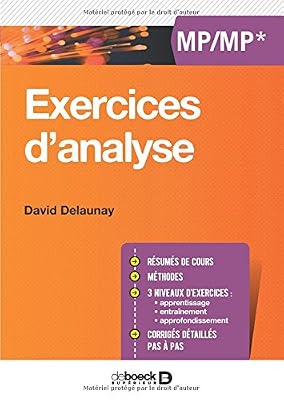 DE BOECK SUP Exercices d'analyse MP/MP*