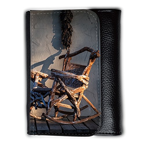 Preisvergleich Produktbild Portemonnaie Geldbörse Brieftasche / / F00032198 Schaukelstuhl und sein Schatten / / Medium Size Wallet