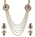 Best Valentine Gifts : YouBella Jewellery Dancing Peacock Gold Plated Necklace Jewellery set with Earrings For Girls/Women RS.449.00