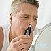 Nose Trimmer-O'vinna Personal Care Stainless Steel Nose Ear Hair Beard Eyebrow Trimmer with LED Light (Black)