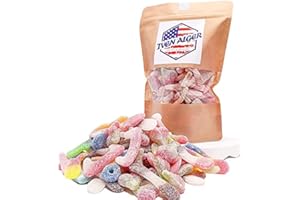IVEN ALGER Vegan Fizzy Pick n Mix Sweets Up To 20 Vegan Fizzy Pick n Mix Sweet Selections. Delicious Retro Pick n Mix Sweets For Birthdays, Christmas, Eid Gift Bag (Vegan Fizzy Mix)
