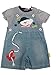BNWT baby boys all in one denim teddy ahoy dungaree & T-shirt outfit (6-12 months)